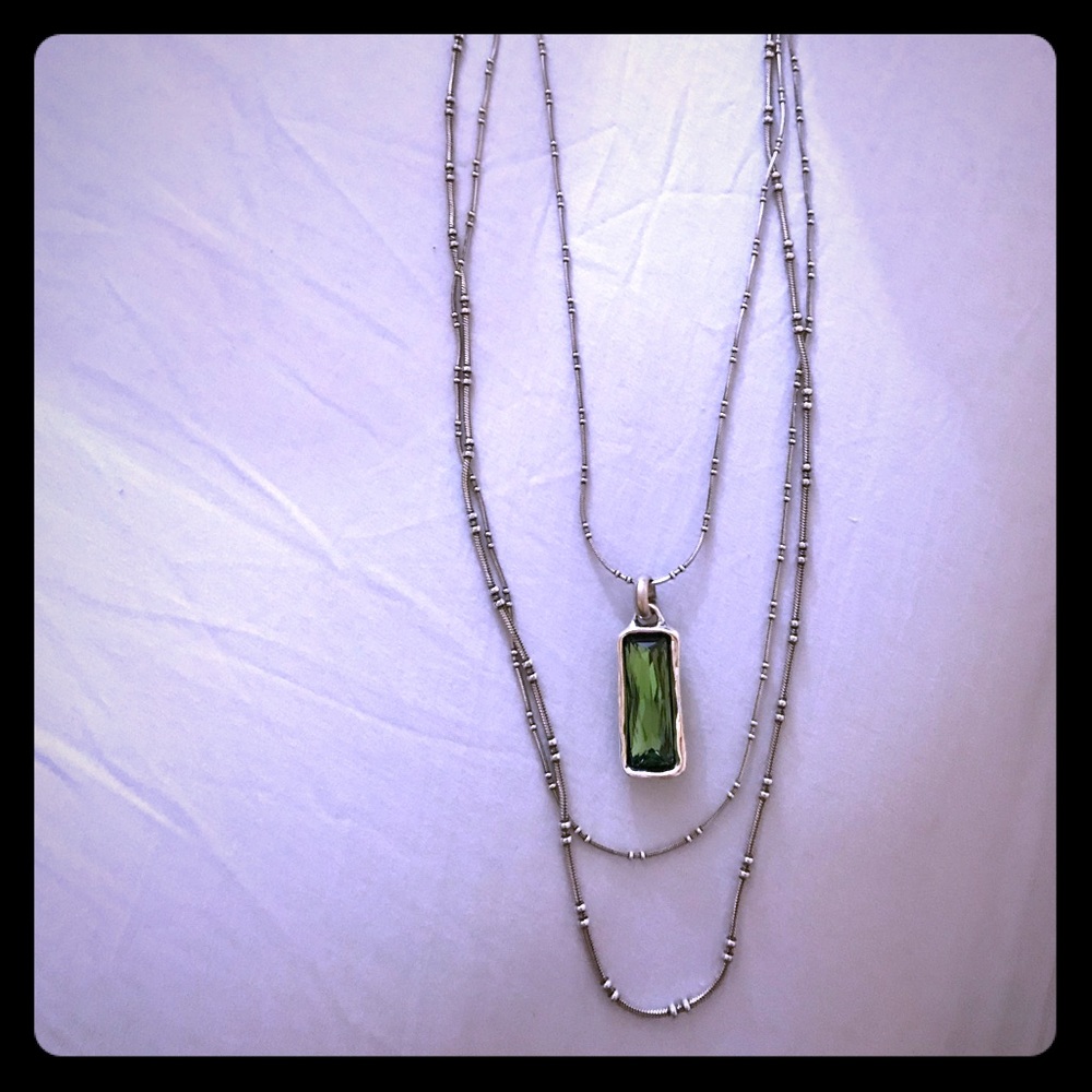 Unode50 Swarovski Green 3 piece necklace